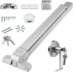 Door Push Bar Panic Exit Device, 28” Stainless Steel Commercial Emergency