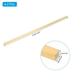 2Pcs 1/4×1/4×12″ C360 Brass Square Bar Solid Square Mill Stock Brass