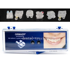 ORMAER Dental orthodontic ceramic bracket brace mini Roth/MBT 022 345 hook 20pcs