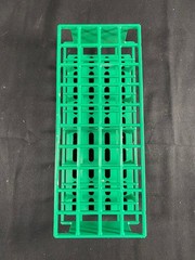VWR 4×10 Place Nylon Test Tube Rack For 20mm Tubes Green Stackable 89215-780