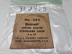 STARRETT #283 USA STANDARD WIRE GAGE 0 – 36 (TL3458)