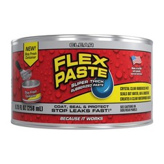 Flex Paste, Waterproof Paintable Putty, Spackle Sealant, Half-Quart, Clear