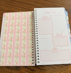 LoveShackFancy x Target Weekly Monthly Student School Planner Floral Ditsy Pink
