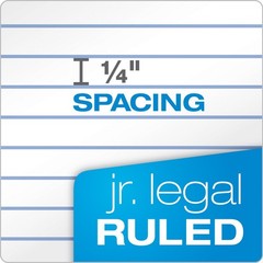 TOPS Legal Pads, 12 Pack, 50 Jr. Legal Ruled 5″ x 8″ Sheets, Bright White Pap…