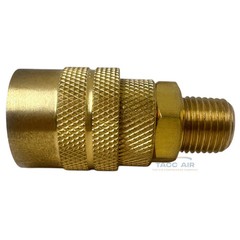 Industrial M style Air Compressor Quick Connect Coupler 1/4″ NPT Male Brass