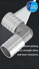 Zorfeter 2 Pack 5/32″ X 5/32″ Brass Hose Barb Fitting 4Mm Hose Id/Hose Barb 90 D