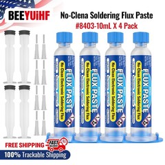 BEEYUIHF No Clean ROSIN Solder Flux Paste RMA Flux for Electronics 4PCS x 10mL