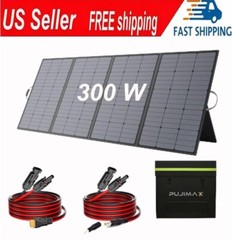 300W Solar Portable Solar Panel Kit for Generator Power Station Foldable RV/Boat