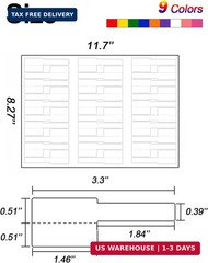 270 Pcs Cable Labels Tags for Cable Management, 9 Colors Cord Tags for Electroni