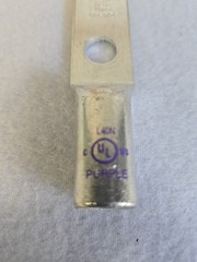 Box of 25 – NSI L40N-38P Long Barrel Copper Compression Lug 4/0 AWG Two Hole