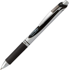 Energel RTX Retractable Liquid Gel Pen Canister, Black Ink