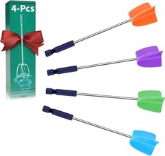 Effortless Mixing with 4 Silicone Paddles for Epoxy and Paint – 6 x 1 Inches