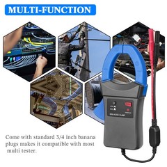Digital Multimeter True RMS 600A DC/AC Current 6000 Counts w/ Temperature & NCV