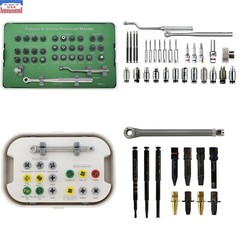 Implant Fixture & Fractured Screw Removal Kit Drill Bar Tap MCT FSRK-02 HeaNeam