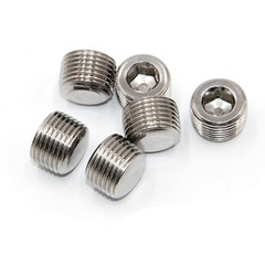 5PCS 3/8″ NPT PLUG MALE THREAD STAINLESS STEEL FITTING COUNTERSUNK INTERNAL HEX