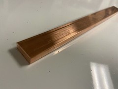 Copper 110 Flat Bar 3/8″ x 1″ x 12″-Long — .375″ x 1″ Copper Bus Bar