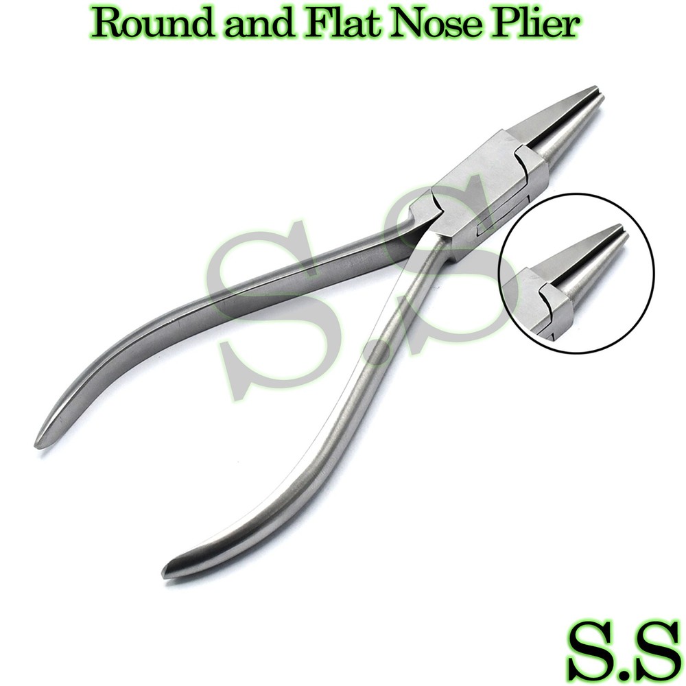 Round/Flat Nose Forming Pliers Jewelry Bending Pliers Looping Wire