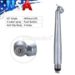 Askeadnt Dental Surgical High Speed Handpiece 45 Degree 4 Hole 3 Water Spray