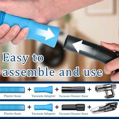 Dryer Vent Cleaner Kit – Compatible Universal Vacuum 0.5 inches, Blue