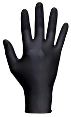 Raven 66518 Safety Powder Free Examination Black Nitrile Gloves – 7 Mil Large
