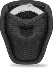 Open Top Handcuff Holder, Handcuff Case, Secure Belt Attachment, Fits Standard