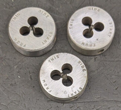 3 Ace 4-36 Round Dies NC Carbon Steel 1″ OD Solid Die Carbon Steel CS NEW USA
