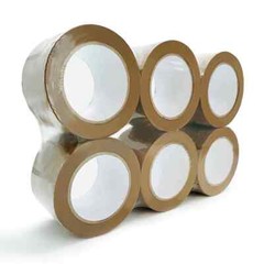 Up to 72 Rolls 2″ or 3″ x 110 Yds Tan Carton Sealing Packing Shipping Box Tape
