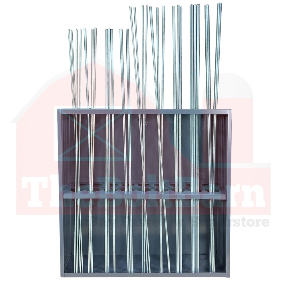 Grade A and Class 4.6 Fully Threaded Rods Zinc Clear Assortment Kit – 28 PCS