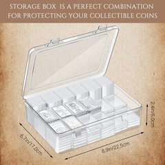 Batiyeer 100 Pcs 1 oz Silver Bar Case Holder 2.16 x 1.37 x 2.4 inches,
