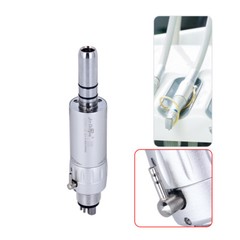 Dental Slow Low Speed Air Motor Straight Contra Angle Handpiece Kit 2/4 Hole