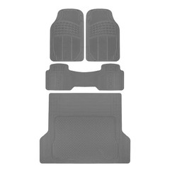 BDK ProLiner Car Floor Mats – Heavy Duty Rubber, Universal Fit, Black