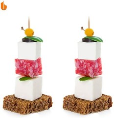 600 Pcs, Natural Bamboo Toothpicks 3 Bottle Dispenser Home Party