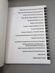 MOTOROLA Silicon Rectifier Manual 1980 Vintage Book