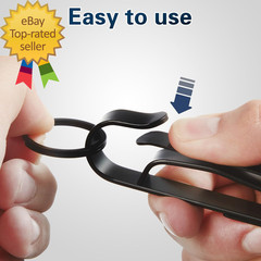 2 Pack Duty Belt Key Holder, Quick Release Key Ring Clip, for Police & Law