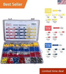 Versatile 385-Piece Electrical Terminal Kit for Automotive and Household Repairs