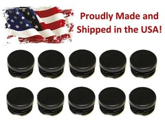 10 – 1″ Round Tubing Plastic Hole Plug End Cap, 1 Inch OD Tube Pipe Cover