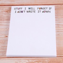 Funny Sticky Note, to Do List Notepad Funny Stationery, Office Supplies,8999