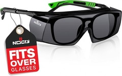 NoCry Tinted Safety Glasses Over Eyeglasses for Men and Women with Anti Scrat…