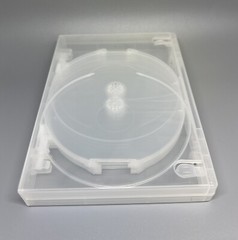 10 TOP QUALITY 25MM 8-DISC DVD CASE, SUPER CLEAR, CLIP, VIVA25MM08-CLR