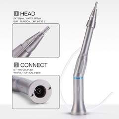 Dental Surgical Handpiece 20 Degree Angle Straight Head 1:1 Micro Surgery