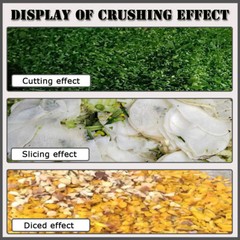 220V 3HP Grass Cutting and Dicing Combined Crusher Chaff Cutter Double Inlet