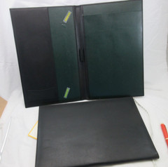 Legal Size Portfolio Leather Graphic Image Black