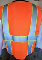 FX Three Tone High Visibility Reflective BLACK Safety Vest (Small-4XL)