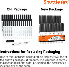 Permanent Marker, 30 Pack Ultra Fine Point Black Permanent Marker