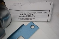 SARGENT 28 65G37 Satin Chrome Cylindrical Lock 6500 Classroom Lever Door Lock