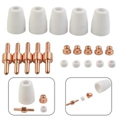 20pcs/Set Consumables Plasma Nozzles Cutter CUT 40/50 Cutting Electrodes Tips