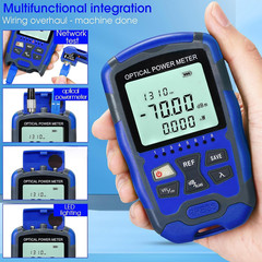 Portable Optical Power Meter A-M70 Fiber Optic Tester 10-Wavelength with RJ45…