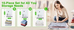 Vacuum Seal Bags for Clothing with Wireless Electric Pump – Travel & Home Use,