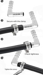 Zorfeter 2 Pack 5/32″ X 5/32″ Brass Hose Barb Fitting 4Mm Hose Id/Hose Barb 90 D