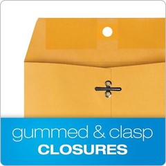 100 Pcs CLASP ENVELOPES 6×9 28lb Kraft Shipping Mailing Gummed Business Manila